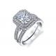 1.2ct Diamond Engagement Wedding Rings 5x7mm Dimension Emerald Cut