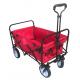 High Strength Collapsible Folding Wagon With Telescoping Handle And PVC Wheels