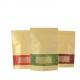 New Design Eco-friendly Resealable Zipper Kraft Paper Food Packaging Bags