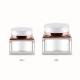 UV Coating Square Acrylic Empty Cosmetic Jars For Luxury Eye Cream And Serum