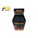 Floor - Type Paperboard Promotional Dump Bins Glossy Lamination Sturdy Structure