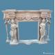 statuary french white marble fireplace Mantel Surround