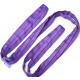 Violet Color WLL 1000KG Polyester Round Slings For 1m - 100m Work Length