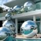 Outdoor Affordable Big Shiny Balls Inflatable Silver Smooth Shiny Ballse Balls for Event