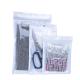 Clear White Food Safe FDA Approved Flat Metallic Mylar Foil Flat Zip-lock Bag
