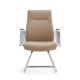 MID Back Cow Genuine Leather Office Swivel Chair For Executive Visitor