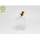30ml Clear Glass Perfume Bottles Bottle Square Shape With Aluminum Sprayer