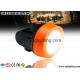 Orange 6000lux LED Mining Light Strong Brightness LED Mining Headlamp 2.8Ah Battery