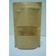 Customized Paper Bags Recyclable Stand Up Brown Kraft Paper Bag OEM
