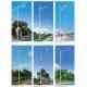 Q235 galvanized single arm polygonal or tapered park light pole