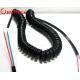 High Flexibility Electrical Coiled Extension Lead Curly Cord Cable Custom Made