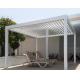 Adjustable Waterproof Louvered Pergola 13.5m Outdoor Gazebo With Retractable Roof