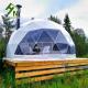 Customized Glamping Hotel Geodesic Dome Tent Sun Shelter Fire Resistant