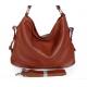 Women Style 100% New Real Leather Lady Brown Handbag Shoulder Bag #2605