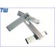 Full Metal Rectangle Laser Logo Long USB Stick 128GB USB Flash Drive UDP Memory Chip