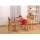 Hardwood Oak Dining Table And Chairs , High Standard Rectangle Formal Dining Room Sets