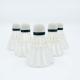 Stable Durable Factory Price Hybrid Shuttles with 3in1 Structure White Color Wholesale Feather Badminton