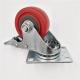 Customized Request for Industry Barrow Wheels Double Bearing Red Plastic Wheel Caster