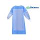 Blue Reinforced SMS 45gsm Disposable Surgical Gowns