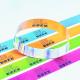 Long Lasting Colored Paper Wristbands Tearproof UV Resistant Customized Size
