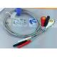 Din 3 leads ECG Leadwires medical equipment Accessories , Holter ECG Cable