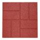Rubber Paver 16X16 For Racecourse Access And Step Stone And Walk Way Safety Rubber Tile Red (6 Pcs Per Pack)