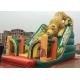 Outdoor Kids Amusement Park PVC Animal Slide Leopard Inflatable Ground Slide