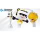 Panda Head Coin Operated Virtual Reality Cinema , Adjustable Height Kids VR Machine