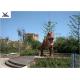 Outdoor Life Size Dinosaur Statues Interactive In Jurassic Park Fire Resistance