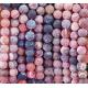 Dream Weathered Agate Loose Bead Strands Semi Precious Stone Matt Frosted Cracked Agate for DIY Jewelry Making