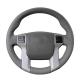 DIY Car Interior Accessories PU Leather Steering Wheel Cover for Toyota Land Cruiser