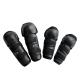 Outdoor Sports Knee Pads in Black EVA Material Four-Piece Set for Motorbike Protection