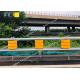 Yellow Orange Roller Crash Barrier Anti Rust For Vehicle / Road Protecting