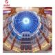 CAD Q355 Round Large Skylight Dome Replacement For Shopping Mall