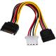 18AWG Power Cable Cord 15 Pin SATA Male To 4 Pin IDE Molex female For Motherboard And Hard Disk