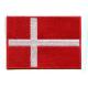 7cm*5cm, iron-on, embroidered flag patches with hot cut border and two thread colors