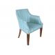 solid wood frame fabric upholstery arm chair/wooden dining chair/desk chair