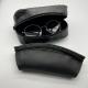 Handhold Creative Black  PU Zipper Glasses Portable Soft Sunglasses Case