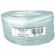 Transparent Clear with Red White and Blue Line Fiber Braided Reinforced PVC Braided Hose