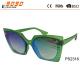 Hot sale colorful lenses fashion polarized sunglasses ,UV protection lens ,parts of the bee on the frame