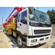 11.5*2.5*3.2m Used Isuzu Concrete Pump 37M Weight 26500KG Red and Yellow and White Color 37m  42m 48m 52m