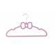 Contoured Shoulder Anti Slip Hanger , Pink Velvet Coat Hangers