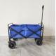 Outdoor Camping Folding Beach Wagon With Band Brake PU Wide Wheels