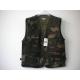 mens vest in T/C 65/35 fabric, camouflage, fishing vest, S-3XL