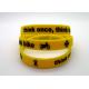 Ink Filled Promotional Printed Silicone Wristbands With Debossed Logo , CE Specification