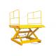 Hydraulic Stationary Scissor Lift Platforms 1.7 Meter Lifting Height With Double Pump