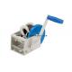Lightweight Fixed Marine Hand Winch 800kg Lifting Dacromet Handle With Blue Cover