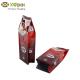 Custom Coffee Bean Tin Tie Bags Aluminum Foil Side Gusset Squad Seal With Valve