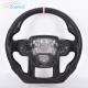 Twill Black Leather Land Rover Steering Wheel Easy Installation Customization