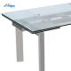 900mm Width Extendable Glass Top Dining Table DT-31120 Resistant Scratches